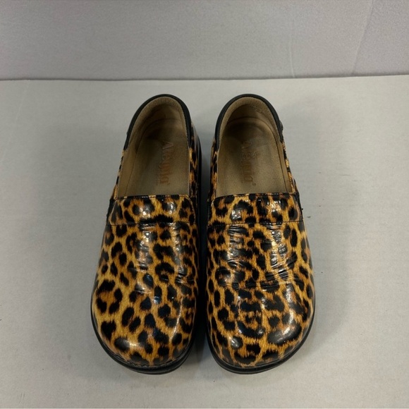 Alegria Keli Leopard Print Patent Slip-On Comfort Shoes | Women’s 38 (8–8.5) - Picture 9 of 15